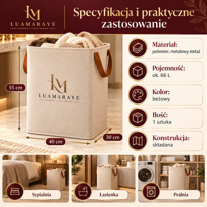 Luamaraye Składany kosz na pranie